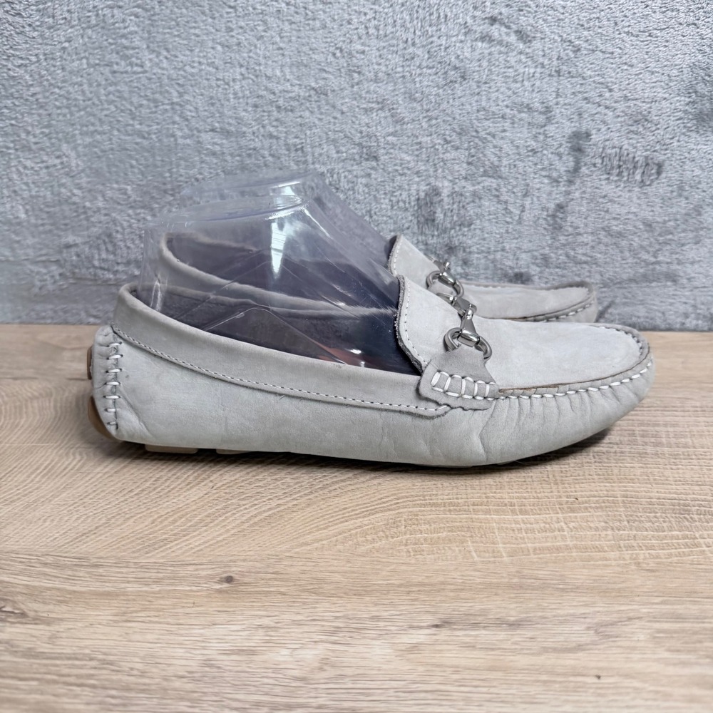 Mercanti Fiorentini Loafers‎ Womens 7B Gray Suede Bit Driver Moccasin Flat Shoes